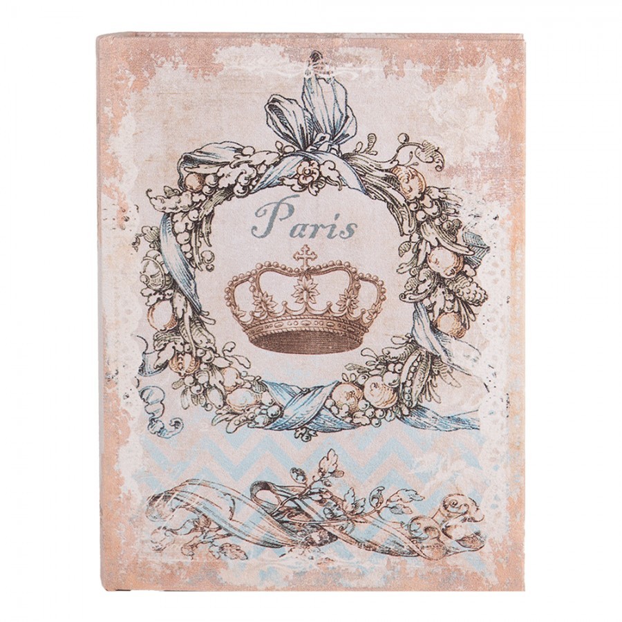3ks úložný box kniha Paris - 27*22*7 / 22*17*6 / 17*12*4 cm