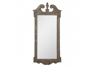 Zelené antik dřevěné nástěnné zrcadlo Griminnia - 65*3*145 cm