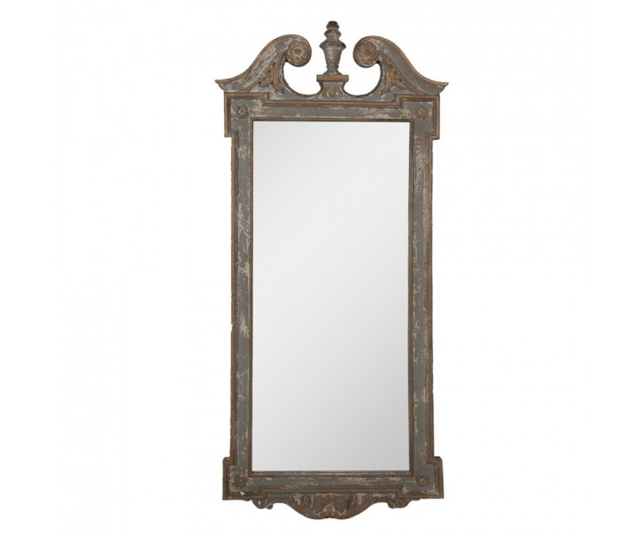 Zelené antik dřevěné zrcadlo Griminnia - 65*3*145 cm Clayre & Eef