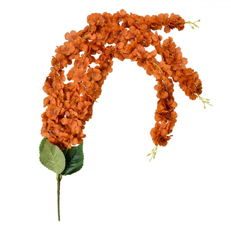 Oranžová dekorace umělá převislá květina - 6*6*108 cm