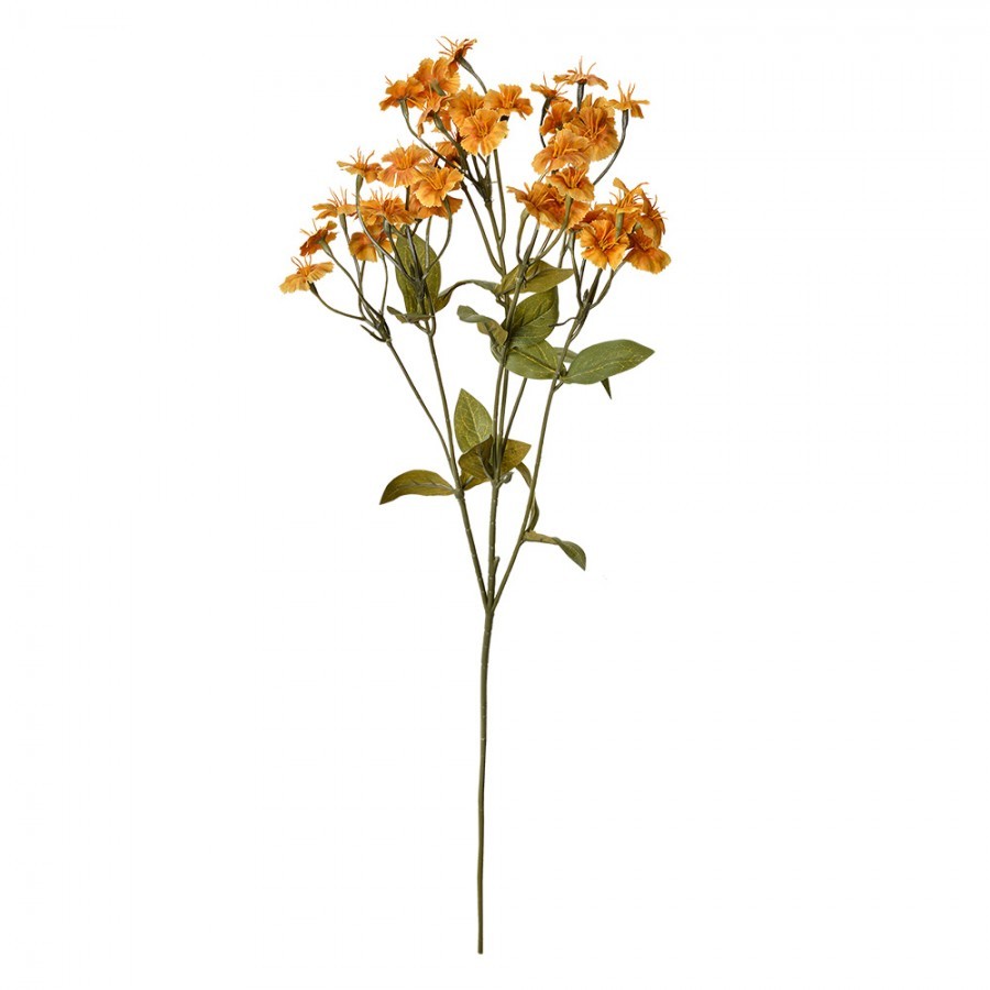 Dekorace oranžová umělá květina hvozdík - 8*8*63 cm