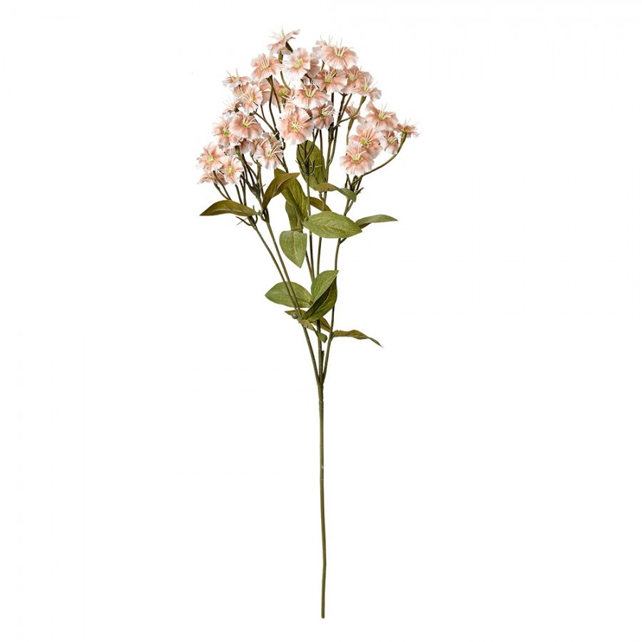 Dekorace lososová umělá květina hvozdík - 8*8*63 cm