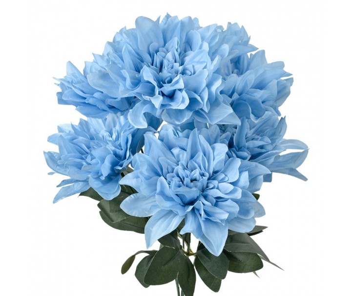 Artificial Flower 49 Cm Blue Plastic - 20*20*49 cm Clayre & Eef