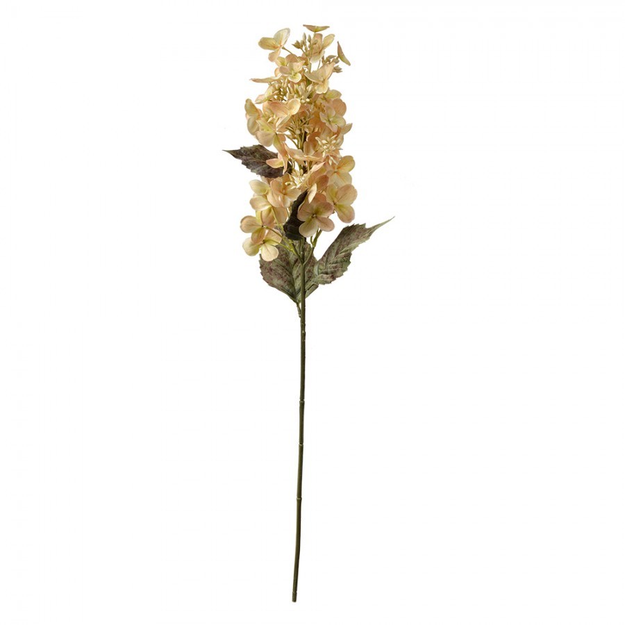 Dekorace béžová umělá květina hortenzie - 71 cm