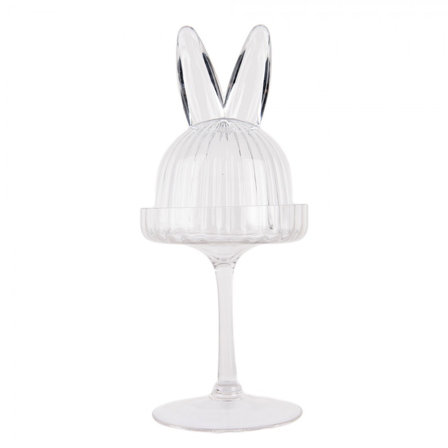 Cloche Rabbit ? 12x29 Cm Transparent Glass - ? 12*29 cm