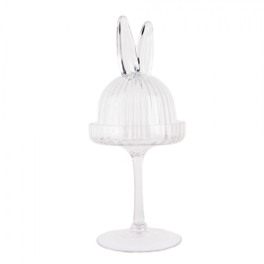 Cloche Rabbit ? 12x29 Cm Transparent Glass - ? 12*29 cm