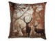 Hnědý povlak na polštář s jeleny v lese Deer - 45*45 cm