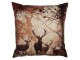 Hnědý povlak na polštář s jeleny v lese Deer - 45*45 cm