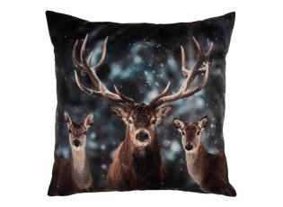 Granitový povlak na polštář s jelenem Deer Christmas - 45*45 cm