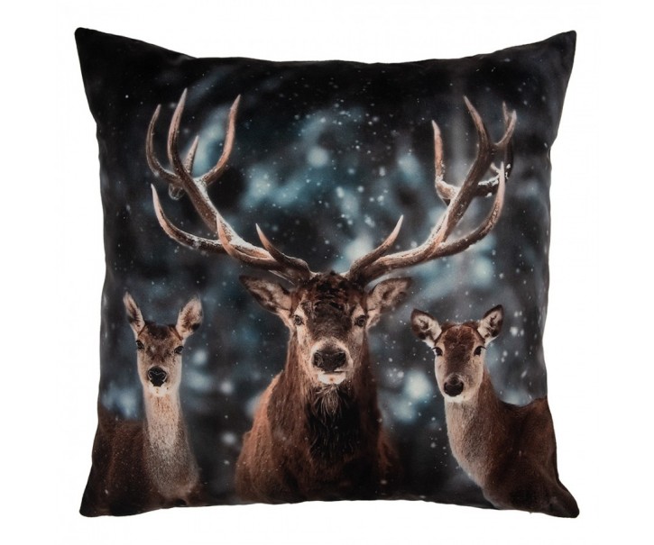 Granitový povlak na polštář s jelenem Deer Christmas - 45*45 cm