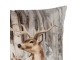 Béžový povlak na polštář s jelení rodinou Deer Christmas - 45*45 cm Clayre & Eef