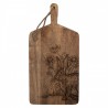 Dřevěné servírovací prkénko s králíkem Board Wood Rabbit - 25*2*50 cm