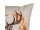 Béžový povlak na polštář jelen s listy Deer - 45*45 cm