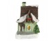 Dekorace malinký svítící zelený domek Manon LED - 5*5*7 cm Clayre & Eef