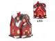 Dekorace malinký svítící červený domek Manon LED - 6*5*7 cm Clayre & Eef