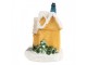 Dekorace malinký svítící žlutý domek Manon LED - 6*5*9 cm Clayre & Eef