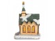Dekorace malinký svítící béžový domek kostel Manon LED - 5*5*5 cm Clayre & Eef