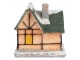 Dekorace malinký svítící béžový domek Manon LED - 6*5*6 cm Clayre & Eef