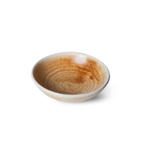 Rustikálně béžová porcelánová mistička Chef - Ø 9*3 cm / 50 ml 