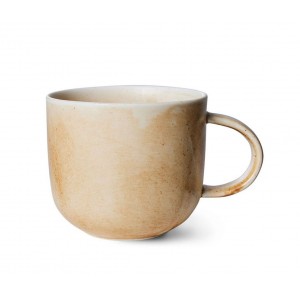 Rustikálně béžový porcelánový hrnek Chef - 12*9*8 cm / 320 ml 