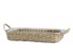 Skleněný pekáč v proutěném košíku Typha - 34*21*2,5 cm Chic Antique
