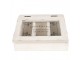 Béžový antik dřevěný box Episerie - 18*16*9 cm