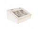 Béžový antik dřevěný box Episerie - 18*16*9 cm