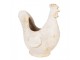 Béžový antik květináč kohoutek Chicken Brocante - 36*18*35 cm