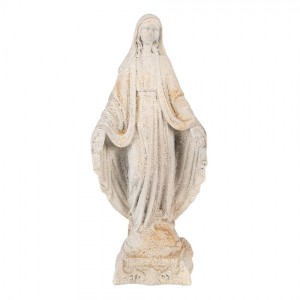 Béžová antik socha panenka Marie Brocante - 17*12*41 cm