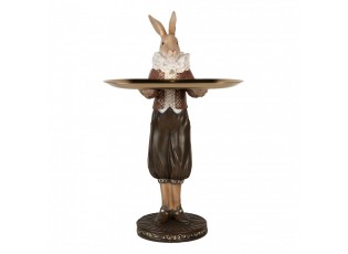 Decorative Figurine Rabbit 18x17x31 Cm Beige Brown Plastic - 18*17*31 cm