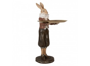 Decorative Figurine Rabbit 18x17x31 Cm Beige Brown Plastic - 18*17*31 cm