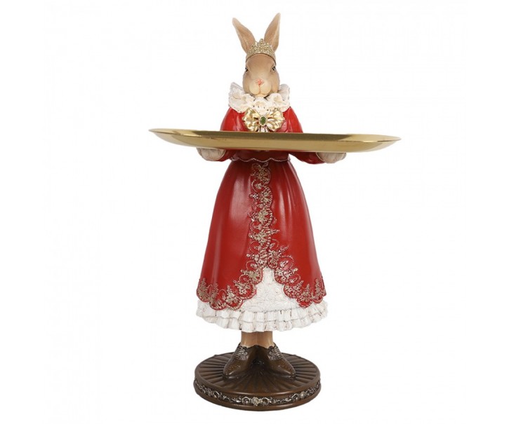 Decorative Figurine Rabbit 18x17x31 Cm Beige Plastic - 18*17*31 cm Clayre & Eef