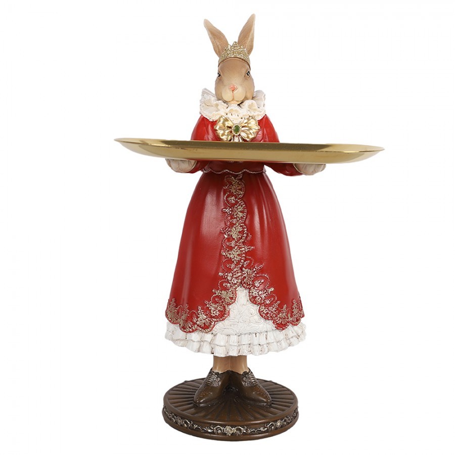 Decorative Figurine Rabbit 18x17x31 Cm Beige Plastic - 18*17*31 cm