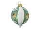 Christmas Bauble ? 5x7 Cm Blue White Glass - ? 5*7 cm Clayre & Eef