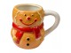 Keramický hrnek sněhulák Gingerbread - 14*9*12 cm / 525 ml Clayre & Eef