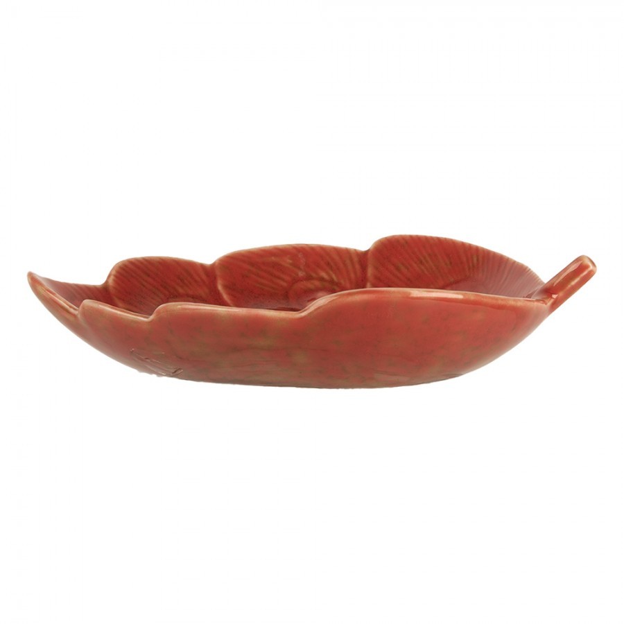 Dekorační keramický talířek paví pera Retro Uniq - 16*12*3 cm