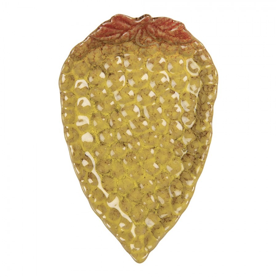 Dekorační keramický talířek ve tvaru hroznu Retro Uniq - 15*10*2 cm