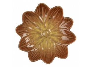 Dekorační keramický talířek ve tvaru květu Retro Uniq - Ø 14*3 cm