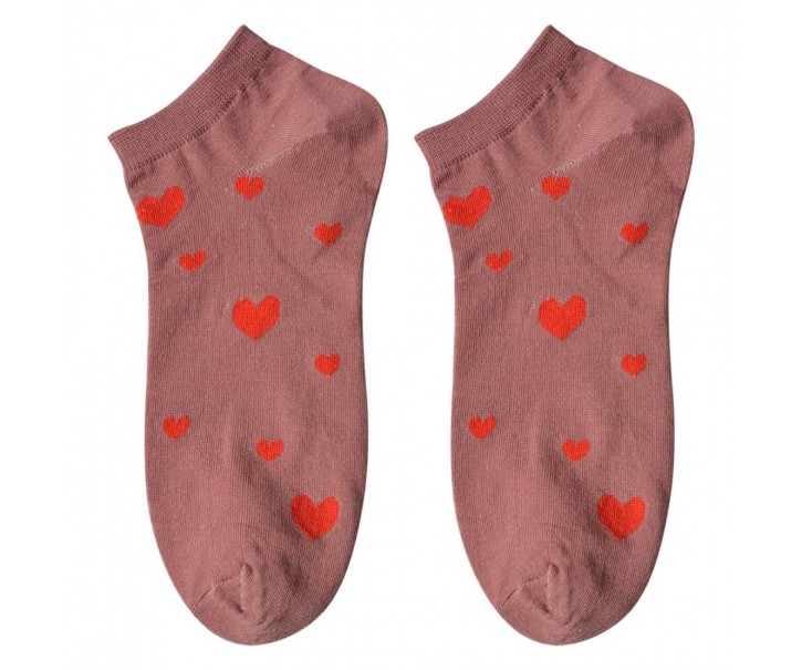 Funny Socks One Size Pink Polyester Hearts - 36-41 Clayre & Eef