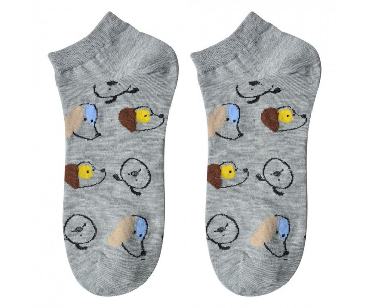 Funny Socks One Size Grey Polyester Dogs - 36-41 Clayre & Eef
