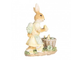 Decorative Figurine Rabbit 10x6x13 Cm Beige Plastic - 10*6*13 cm