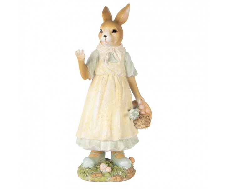 Decorative Figurine Rabbit 32 Cm Beige Plastic - 15*12*32 cm Clayre & Eef