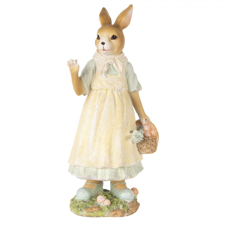 Decorative Figurine Rabbit 32 Cm Beige Plastic - 15*12*32 cm