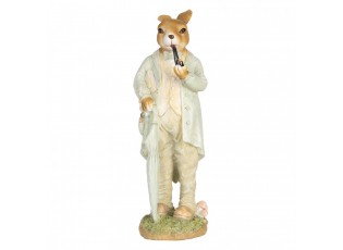 Decorative Figurine Rabbit 33 Cm Beige Plastic - 15*12*33 cm