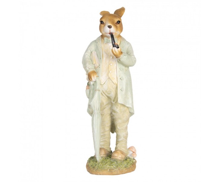 Decorative Figurine Rabbit 33 Cm Beige Plastic - 15*12*33 cm Clayre & Eef