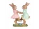 Decorative Figurine Rabbits 8x3x8 Cm Beige Plastic - 8*3*8 cm Clayre & Eef