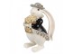 Decorative Figurine Rabbit 22 Cm White Plastic - 14*13*22 cm Clayre & Eef
