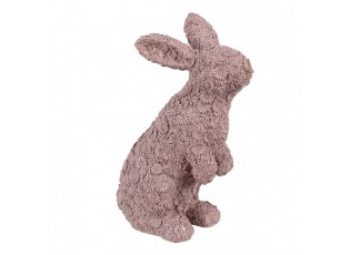 Decorative Figurine Rabbit 19x11x26 Cm Pink Plastic - 19*11*26 cm