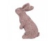 Decorative Figurine Rabbit 19x11x26 Cm Pink Plastic - 19*11*26 cm Clayre & Eef