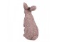 Decorative Figurine Rabbit 19x11x26 Cm Pink Plastic - 19*11*26 cm Clayre & Eef